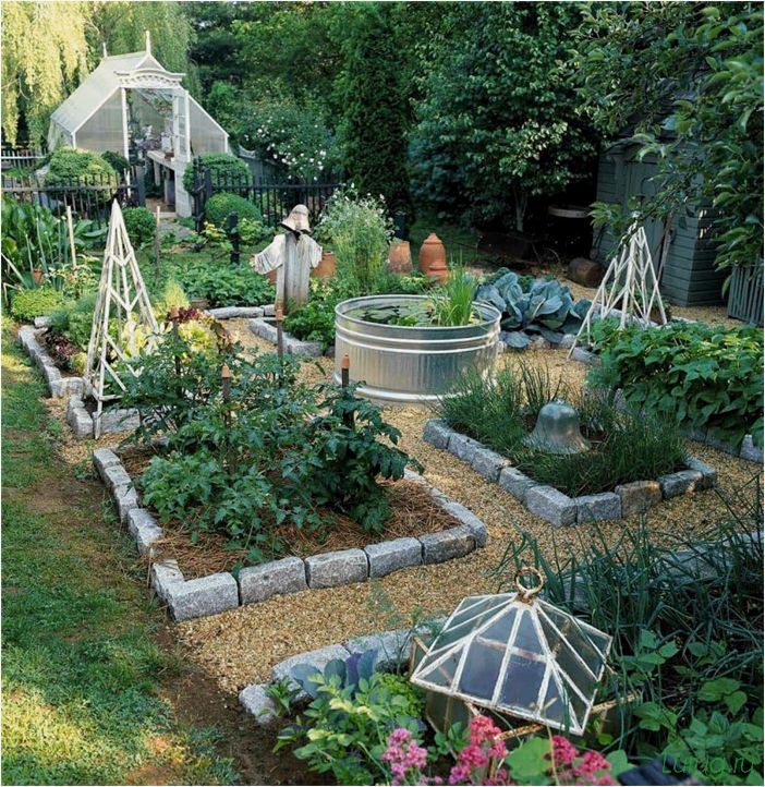Огород на дачном участке: обустройство с минимальными затратами, полезные советы, красивый огород в частном доме