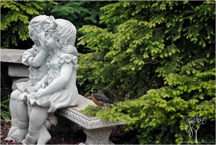 Красивые садовые скульптуры — как выбрать и установить своими руками? Скульптуры: из дерева, гипса, металла, растительных композиций