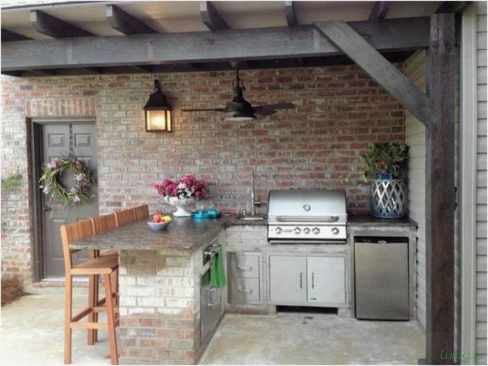 Летняя кухня на даче: пошаговая инструкция, отделка стен, строительство, обустройство своими руками