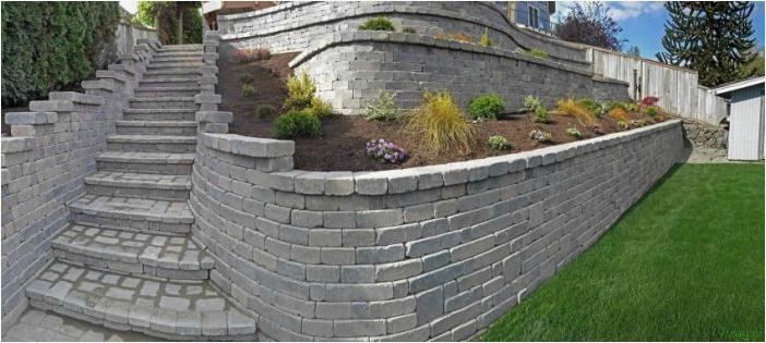 Подпорная стенка: из чего дешево сделать на участке, инструкция, из бетона и камня в ландшафтном дизайне, рекомендации